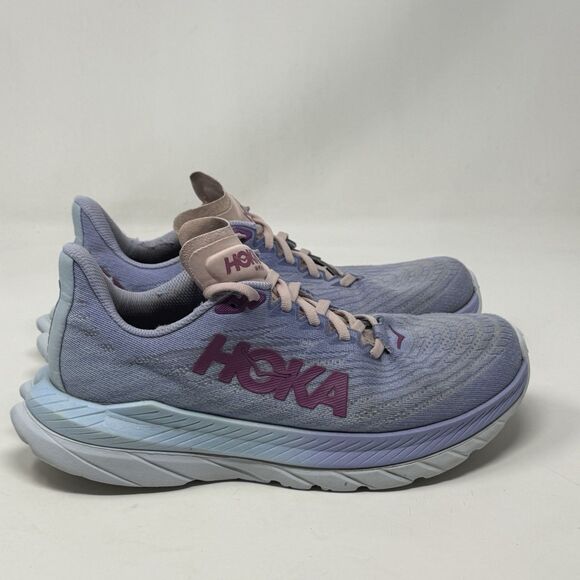 Hoka One One Mach 5 Womens 8.5 Blue Lightweight Running Shoes Sneakers - Picture 3 of 16